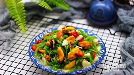 四季豆炒海虹
