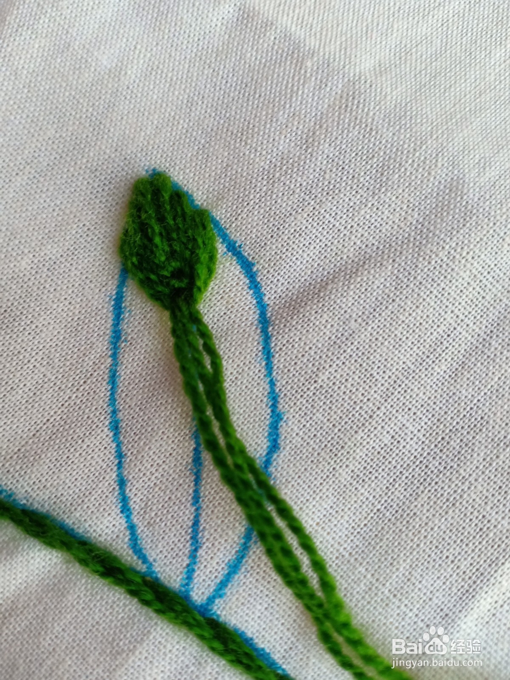 大叶子要怎么绣