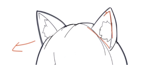 二次元猫耳怎么画