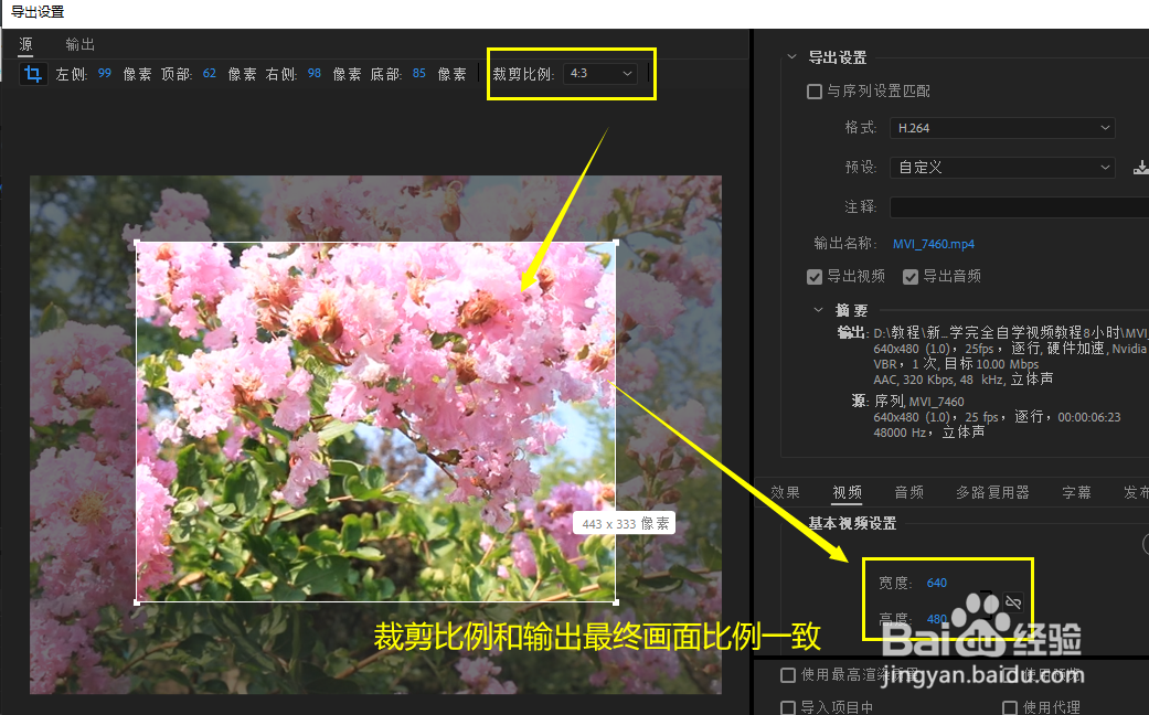 Premiere如何自由裁剪视频画面大小
