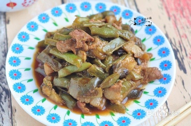 茄子豆角炒肉怎么做