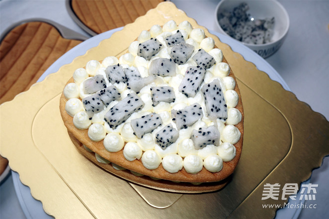 心形裸蛋糕的做法