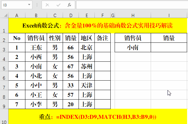 进阶高手必备技能——函数公式篇