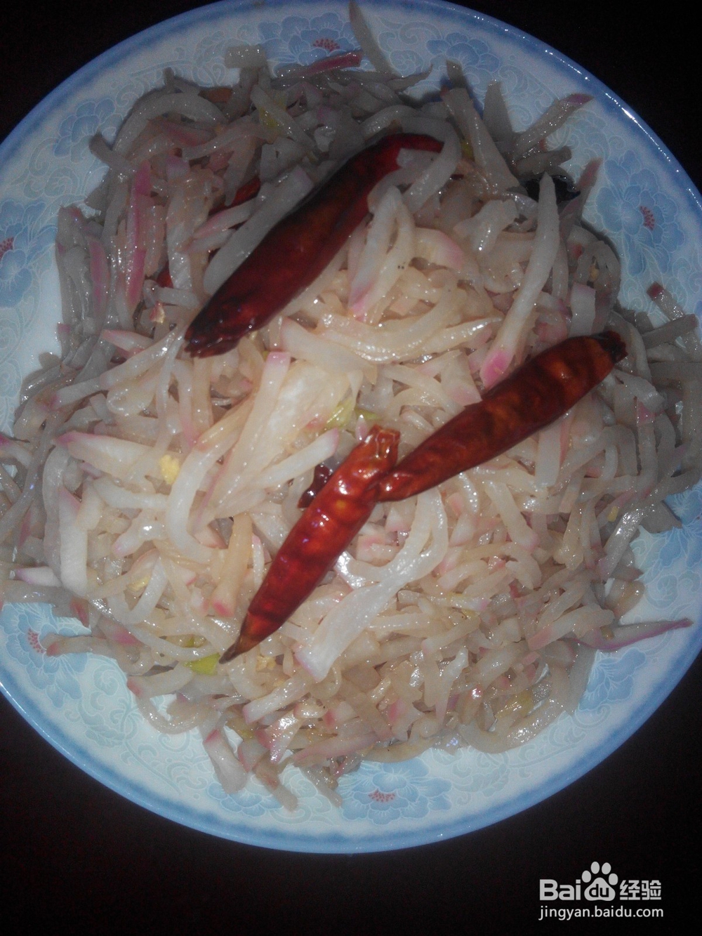 素炒酸辣萝卜丝