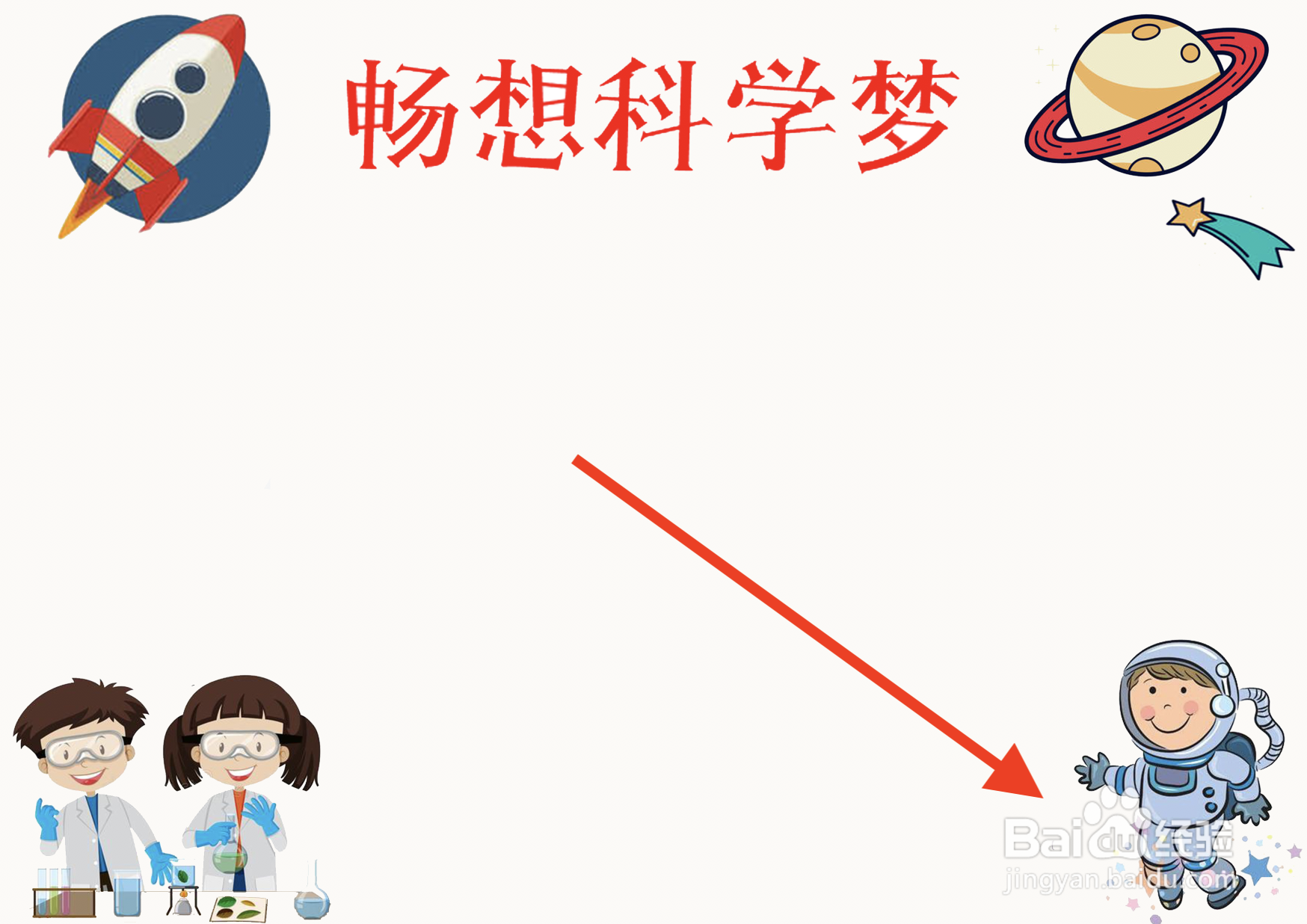 畅想科学梦手抄报