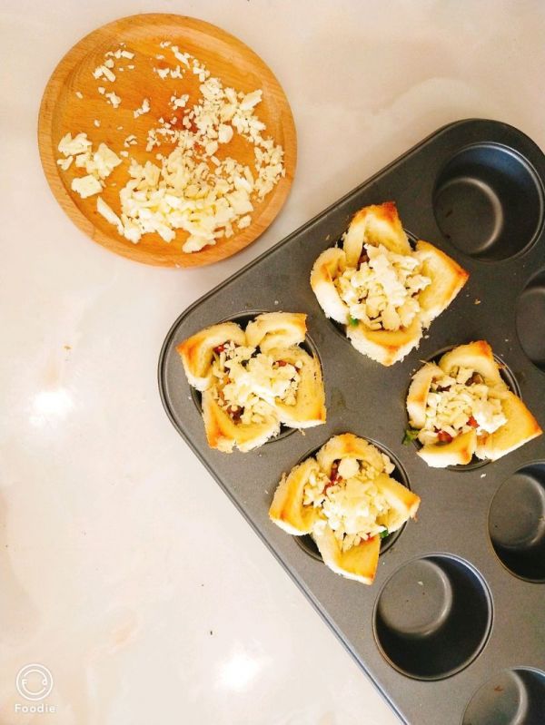 迷你培根吐司披萨