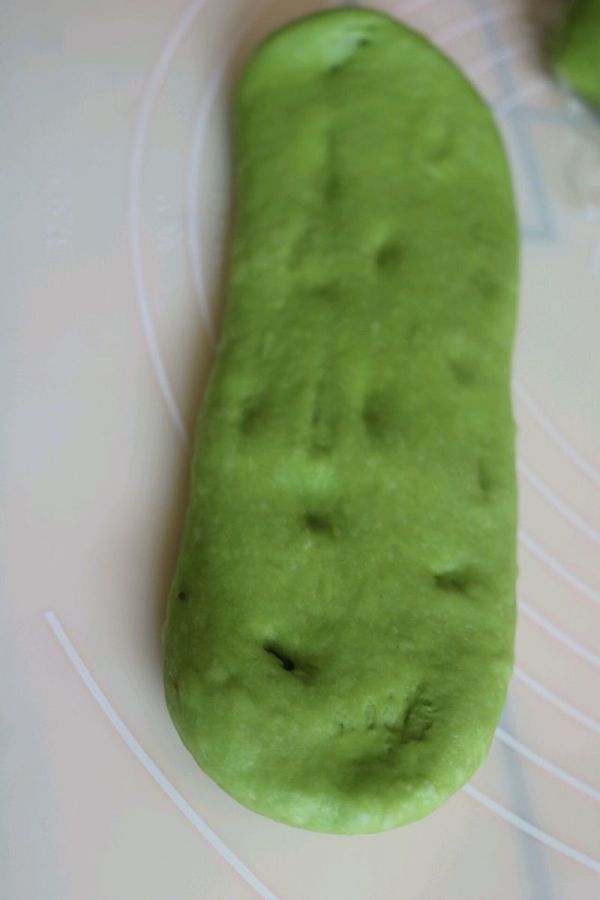 抹茶土司和抹茶豆沙面包