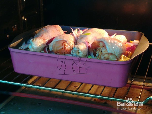 教你做南瓜年糕烤鸡腿