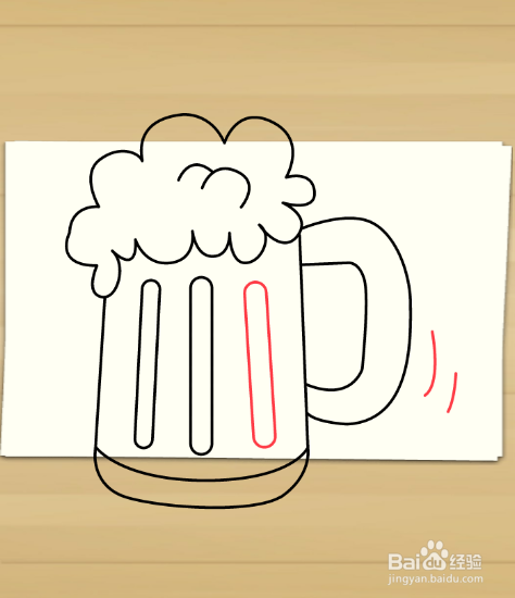 画啤酒杯——加菲的吃货生活