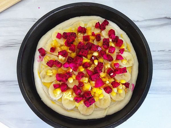 香甜清爽双拼水果披萨