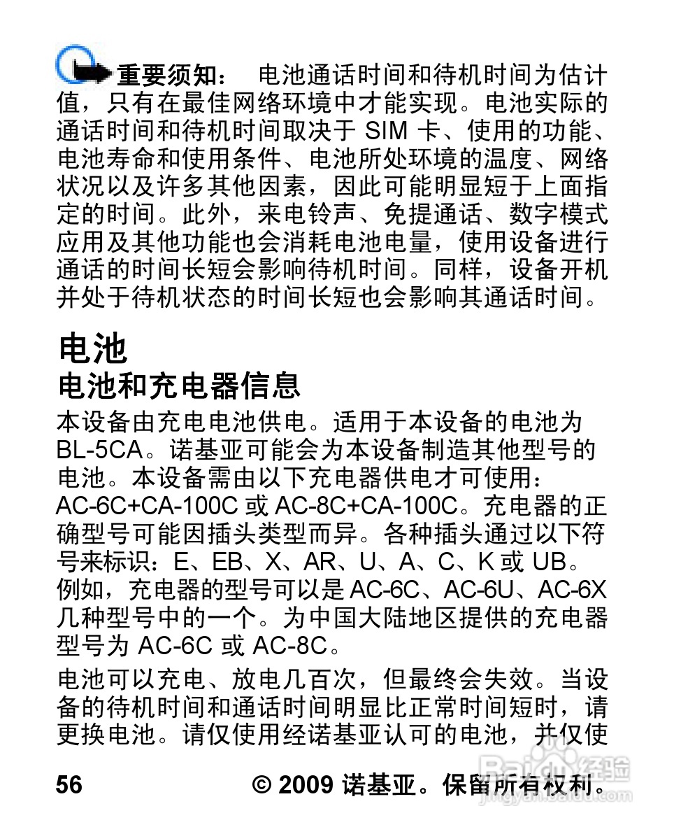 诺基亚2320C手机使用说明书:[6]