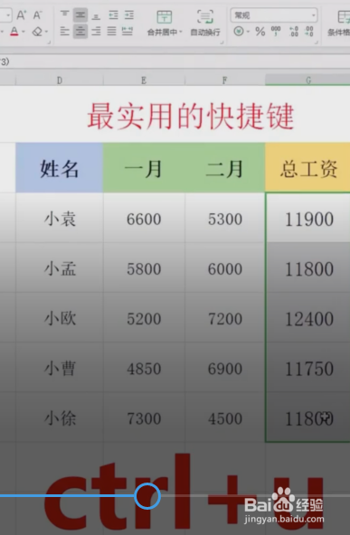 Excel特别实用的快捷键
