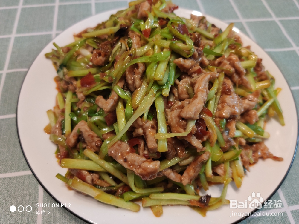 非常简单的韭黄肉丝