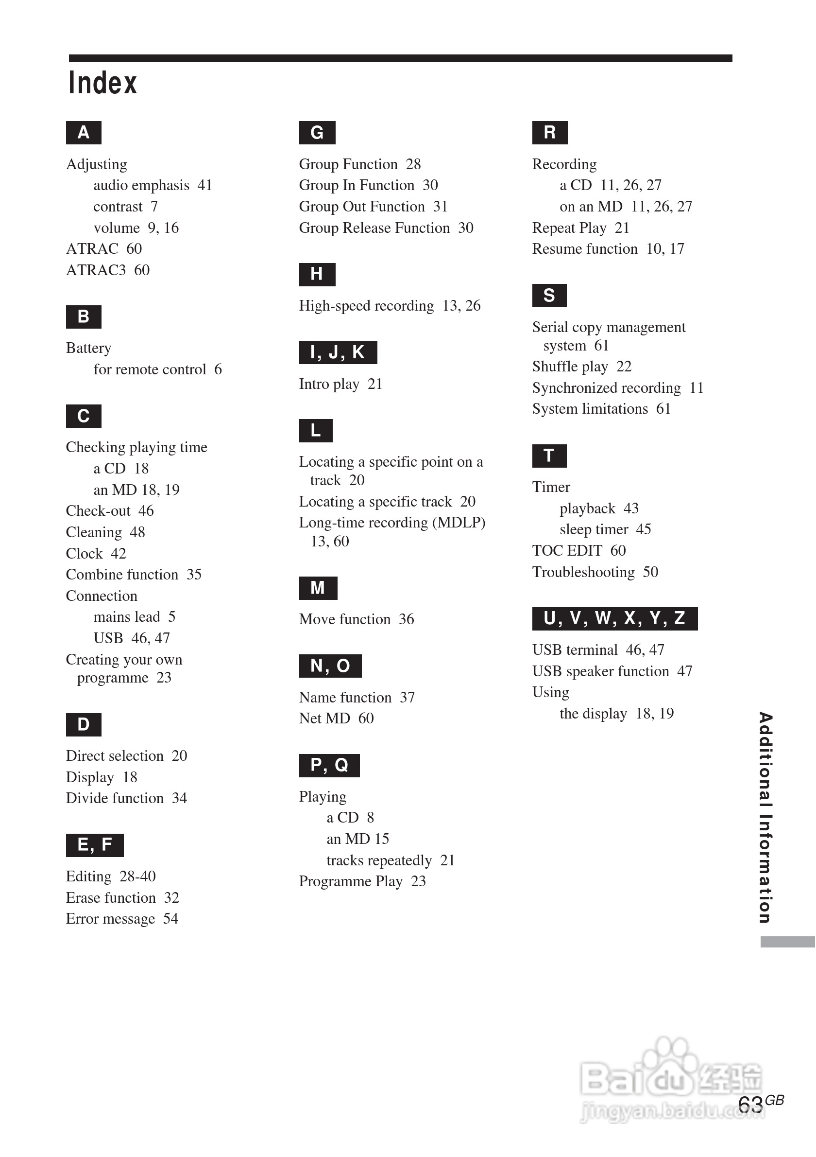 aiwa爱华 MD-ADN-1 MD播放器说明书:[7]