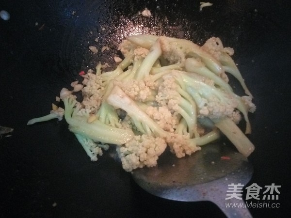小炒花菜的做法