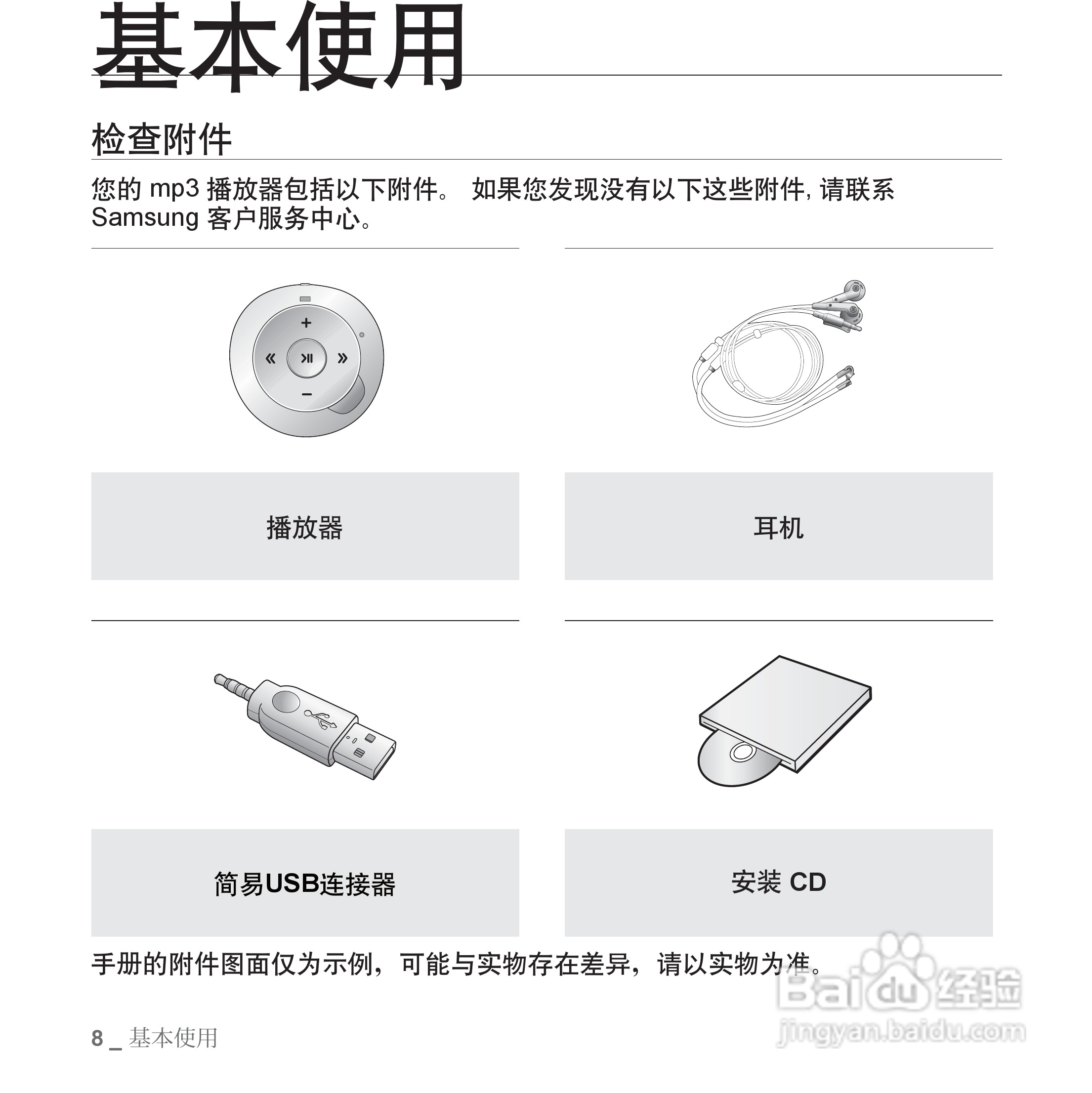 三星YP-S2ZW MP3播放器使用说明书:[1]