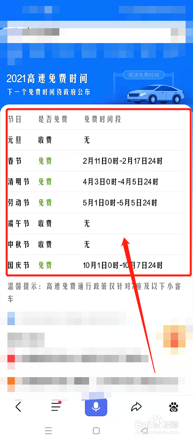 免高速费的时间怎么算