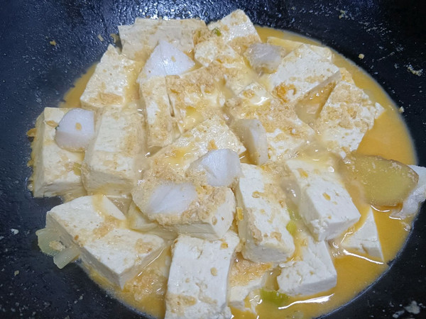 鳕鱼黄金豆腐煲