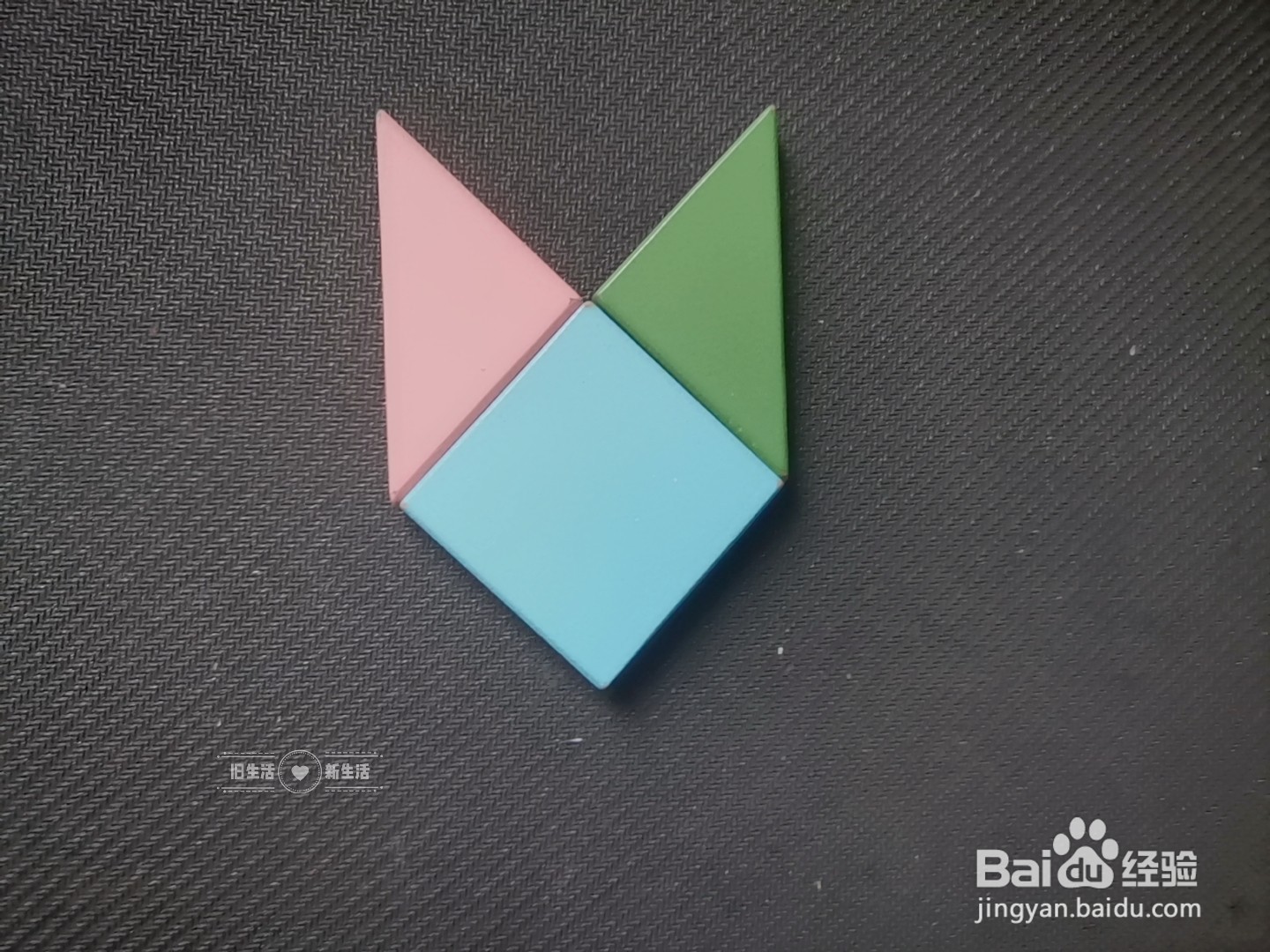 儿童益智七巧板 如何用七巧板拼一只猫(21)