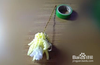 泡沫网套做花朵教程