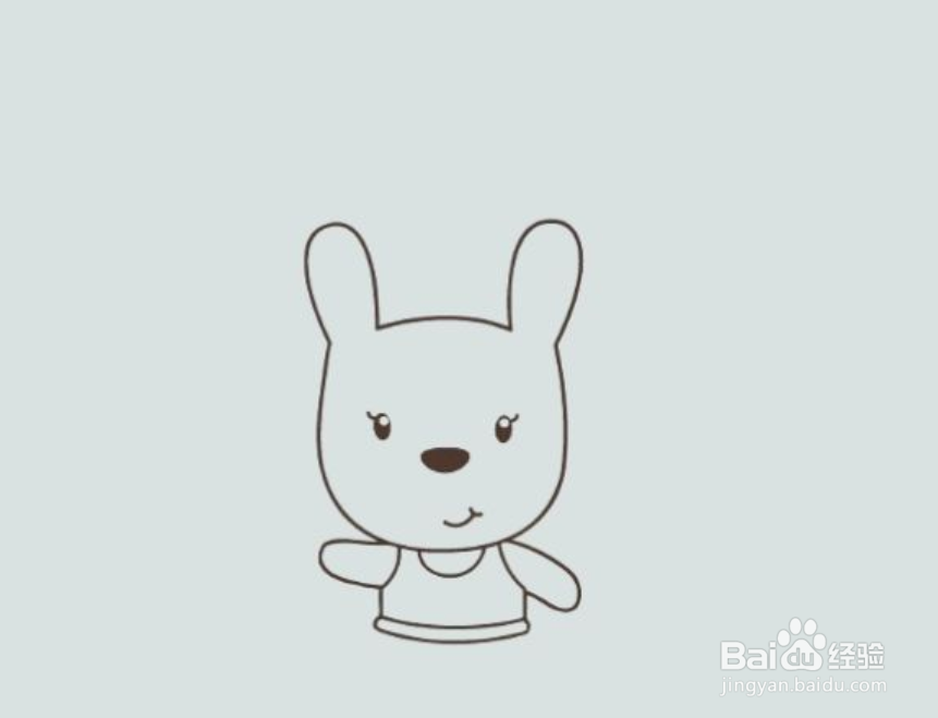 如何画卡通兔子的简笔画？