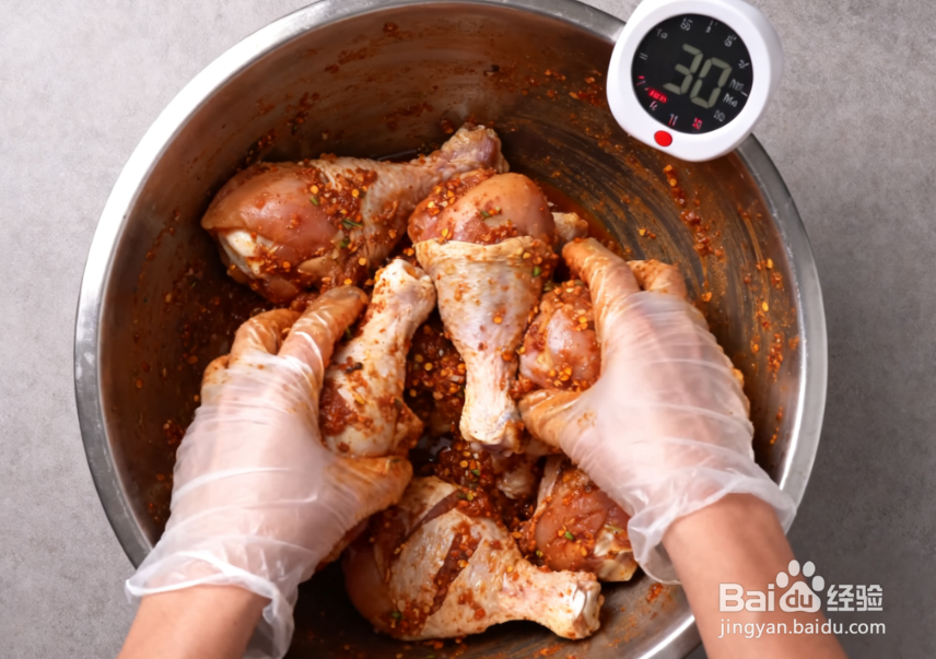 炸鸡腿怎么炸才外脆里嫩?多汁不柴,不回软