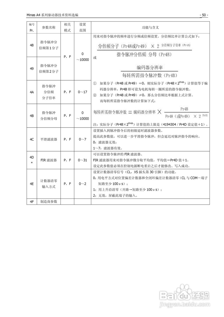松下Mknas系列AC伺服驱动器说明书:[6]