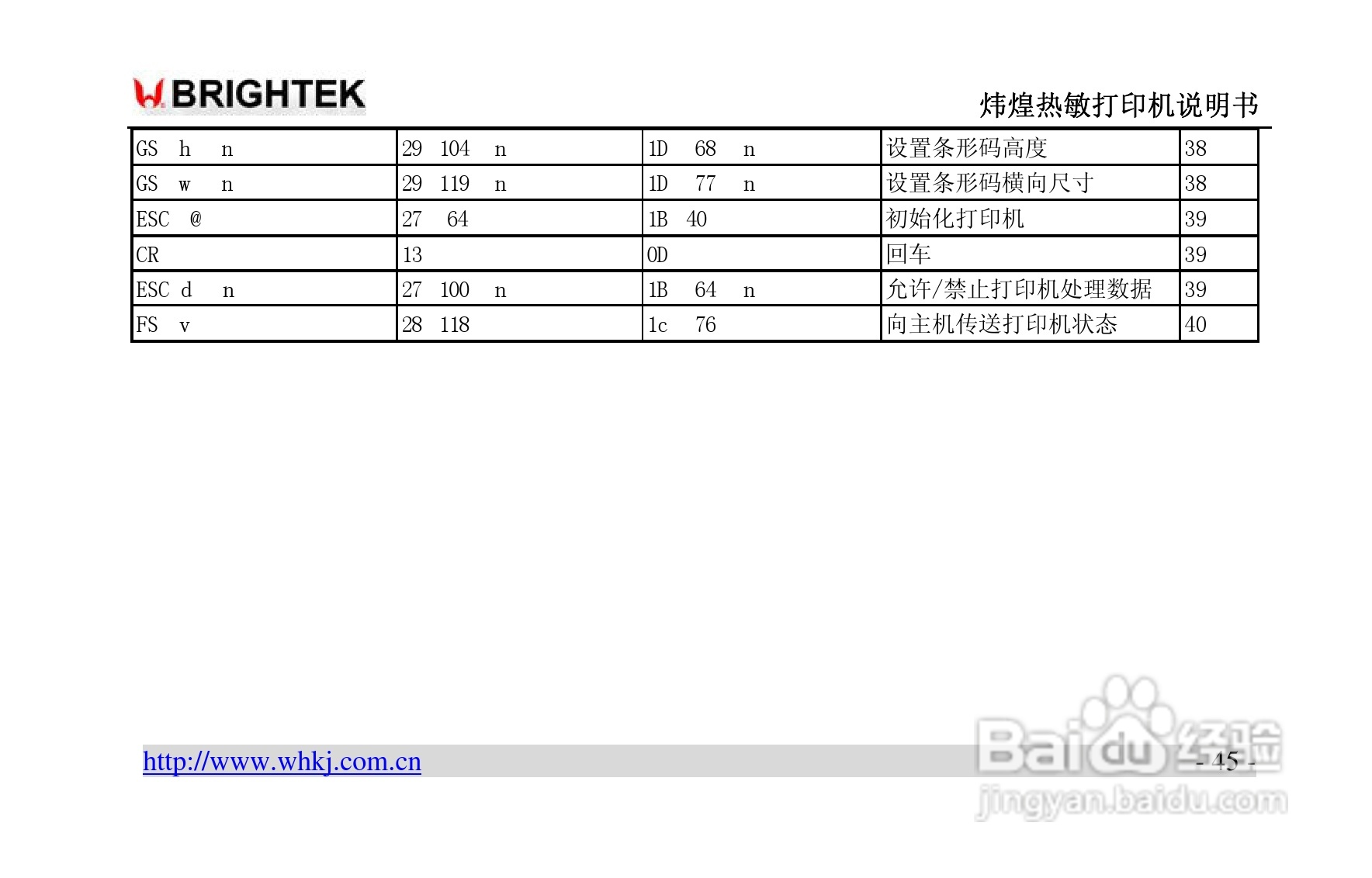 炜煌A9热敏打印机说明书:[5]