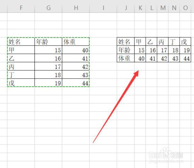 Excel中如何使表格旋转90度