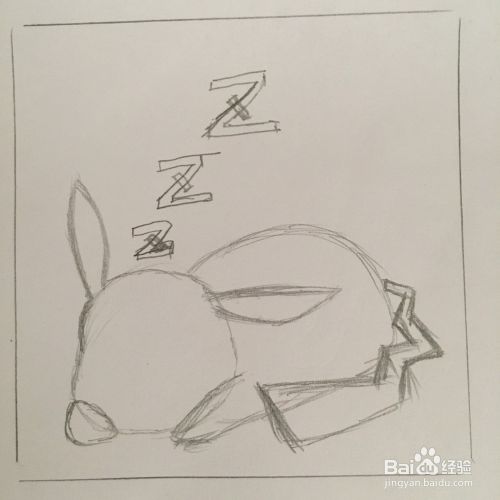 在睡觉的比卡丘怎么画？