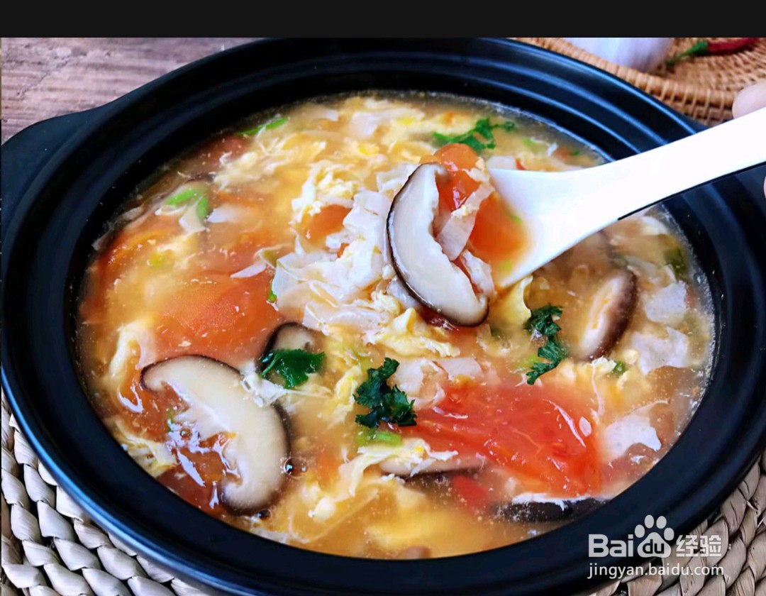 如何制作西红柿豆皮蛋花汤？