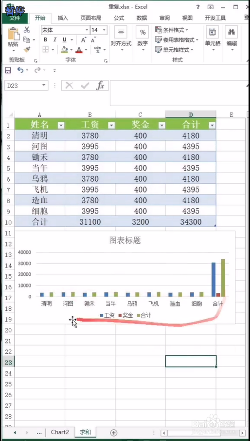 EXCEL如何快速生成图表
