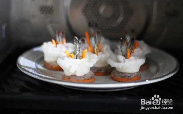 家庭自制萝卜酿虾