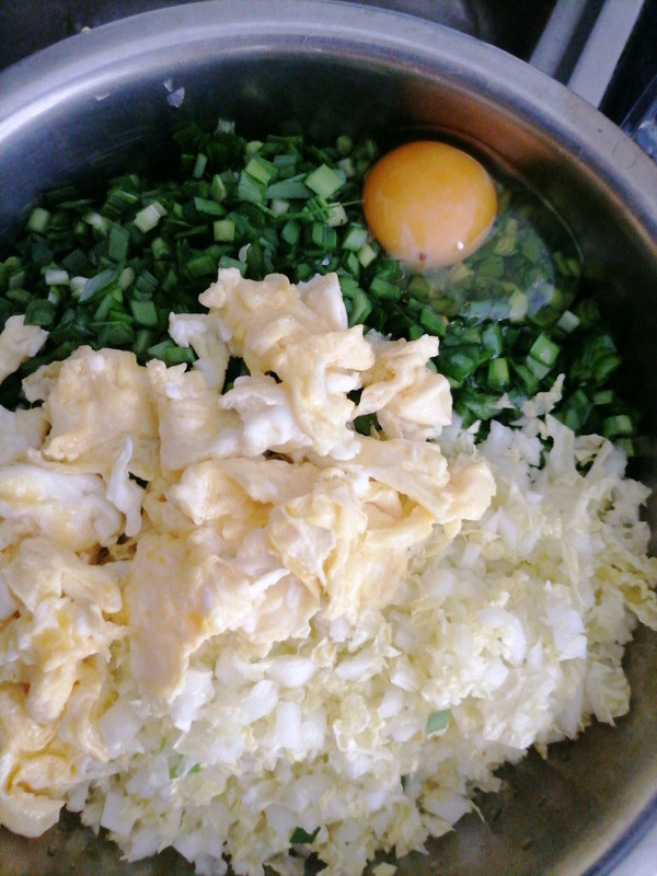 韭菜白菜鸡蛋饺子