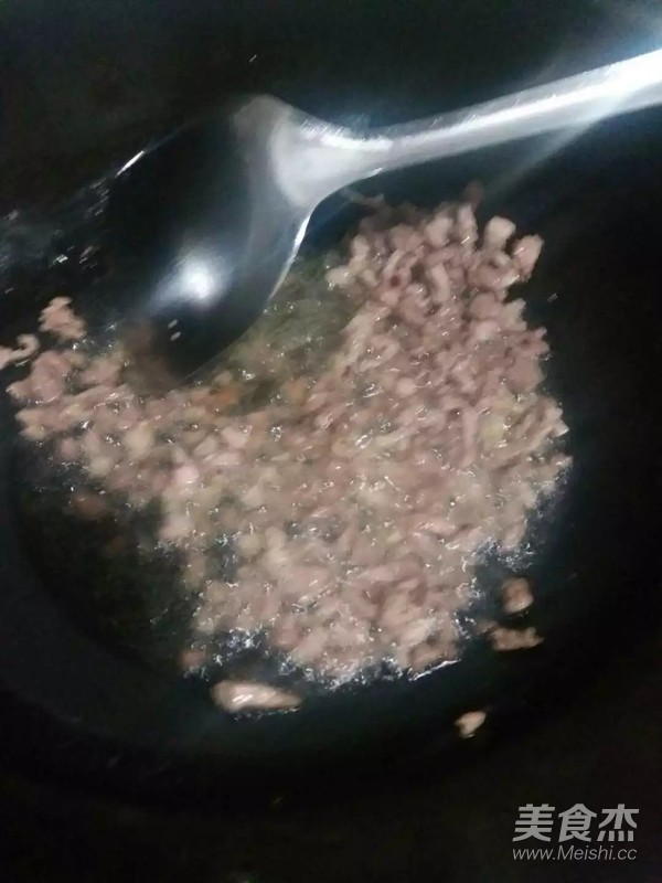 肉丝油菜花的做法