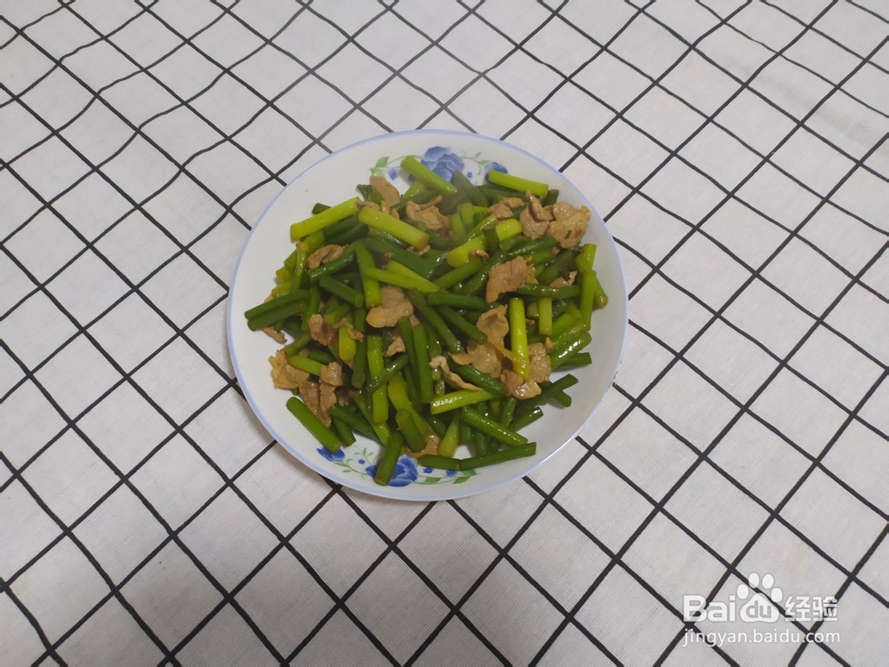 肉炒蒜薹的做法
