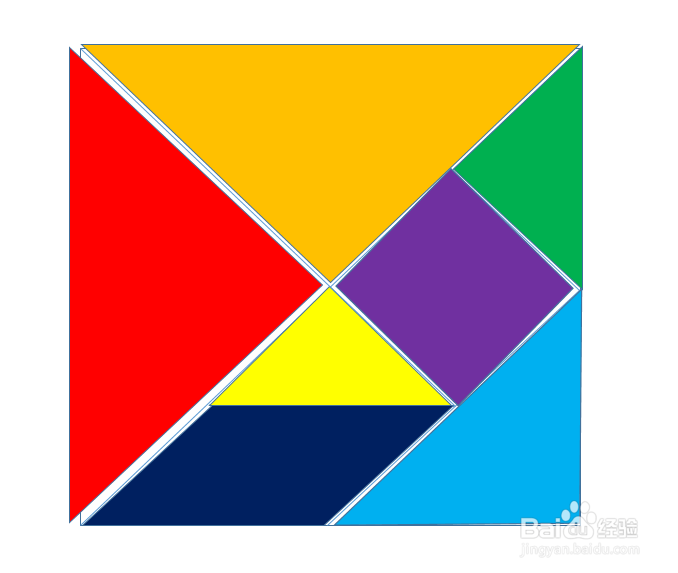 如何使用Word制作七巧板奔跑小鸡拼图题目？