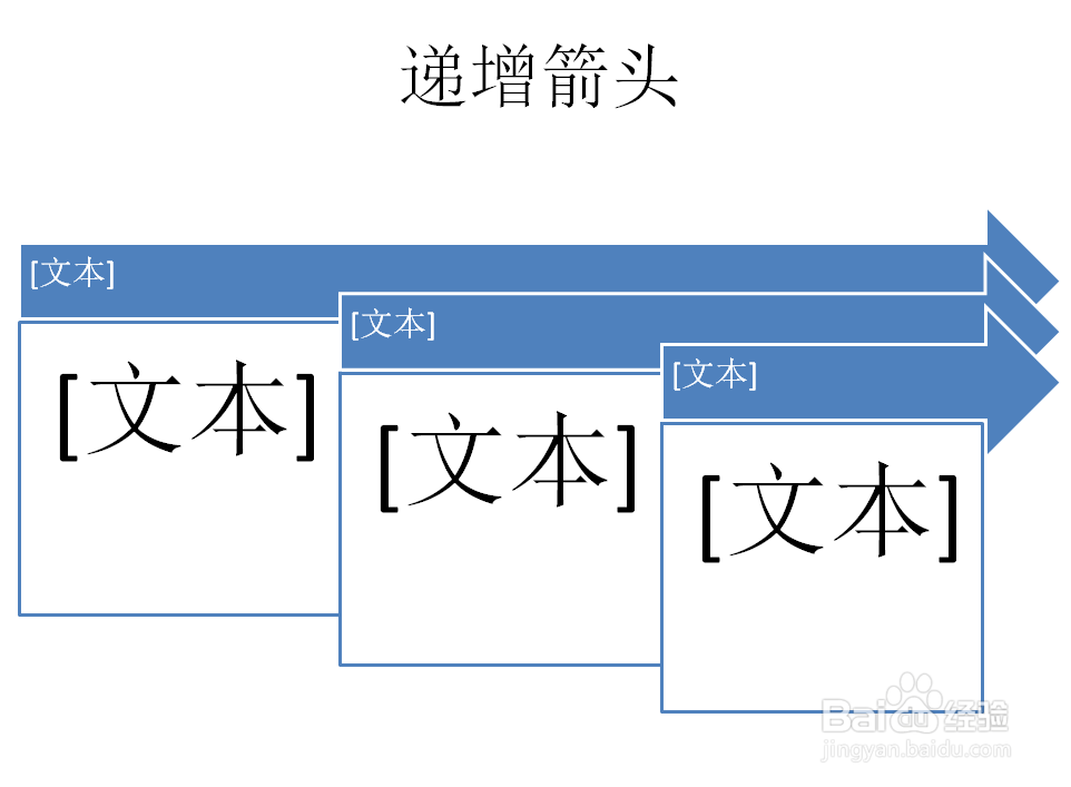 PPT如何创建递增箭头流程SMARTART图形