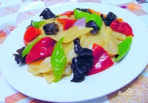 蚝油时蔬炒面片