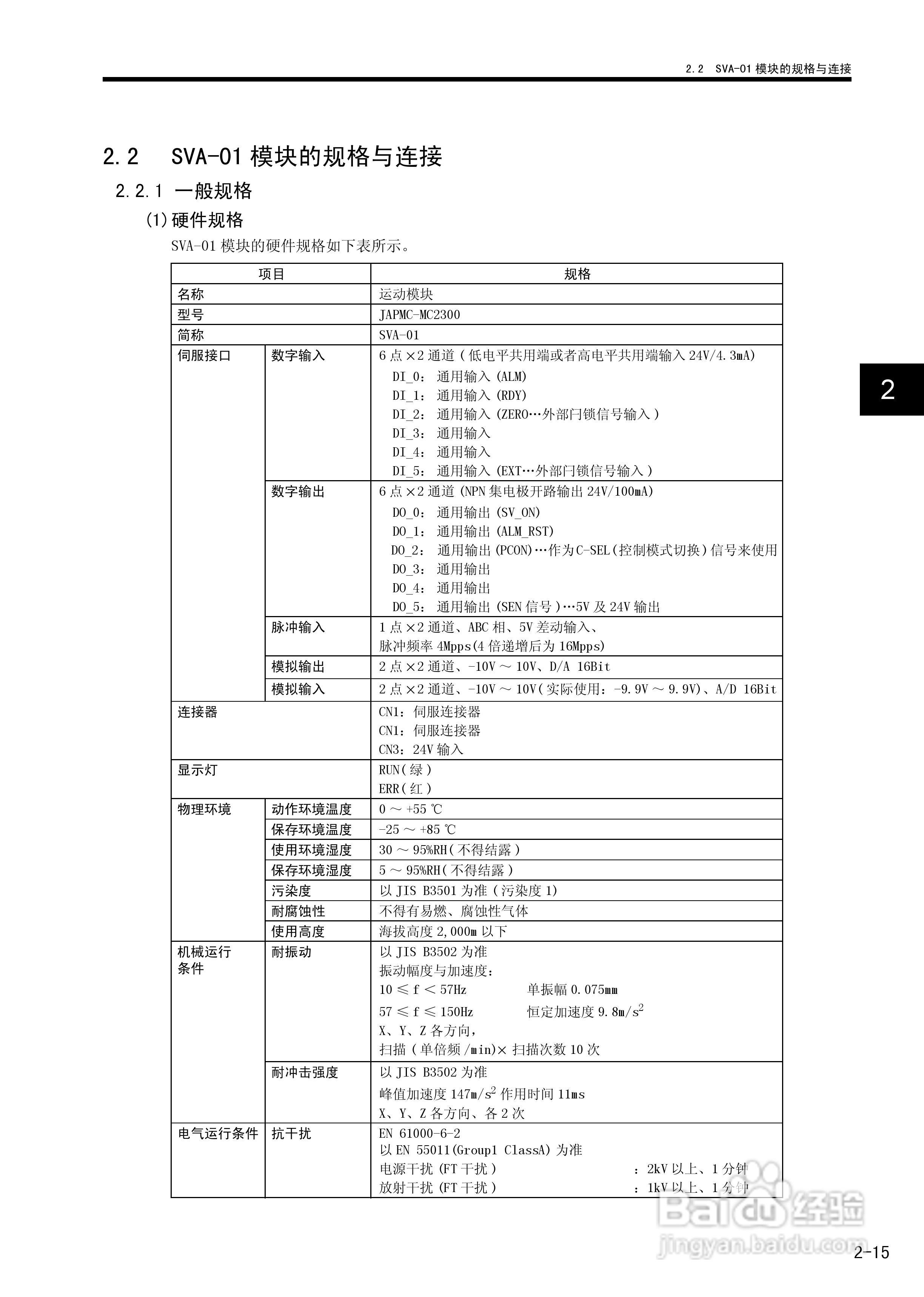 安川机器控制器MP2200/MP2300运动模块用户手册:[5]