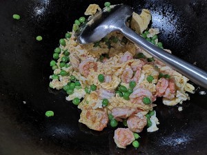 食补养生滑蛋豌豆虾仁的做法