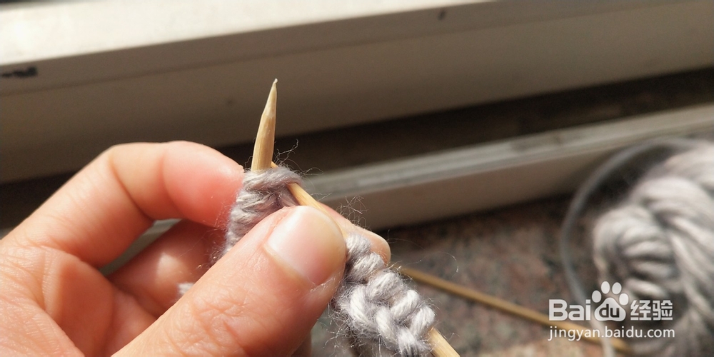 只有一种针式的围巾最简织法