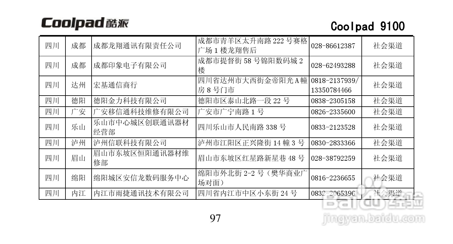 酷派Coolpad 9100手机使用说明书:[11]