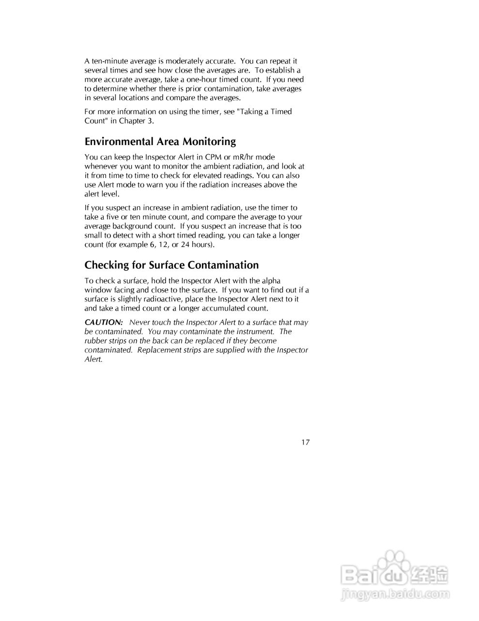 Inspector alert 辐射检测仪说明书:[3]