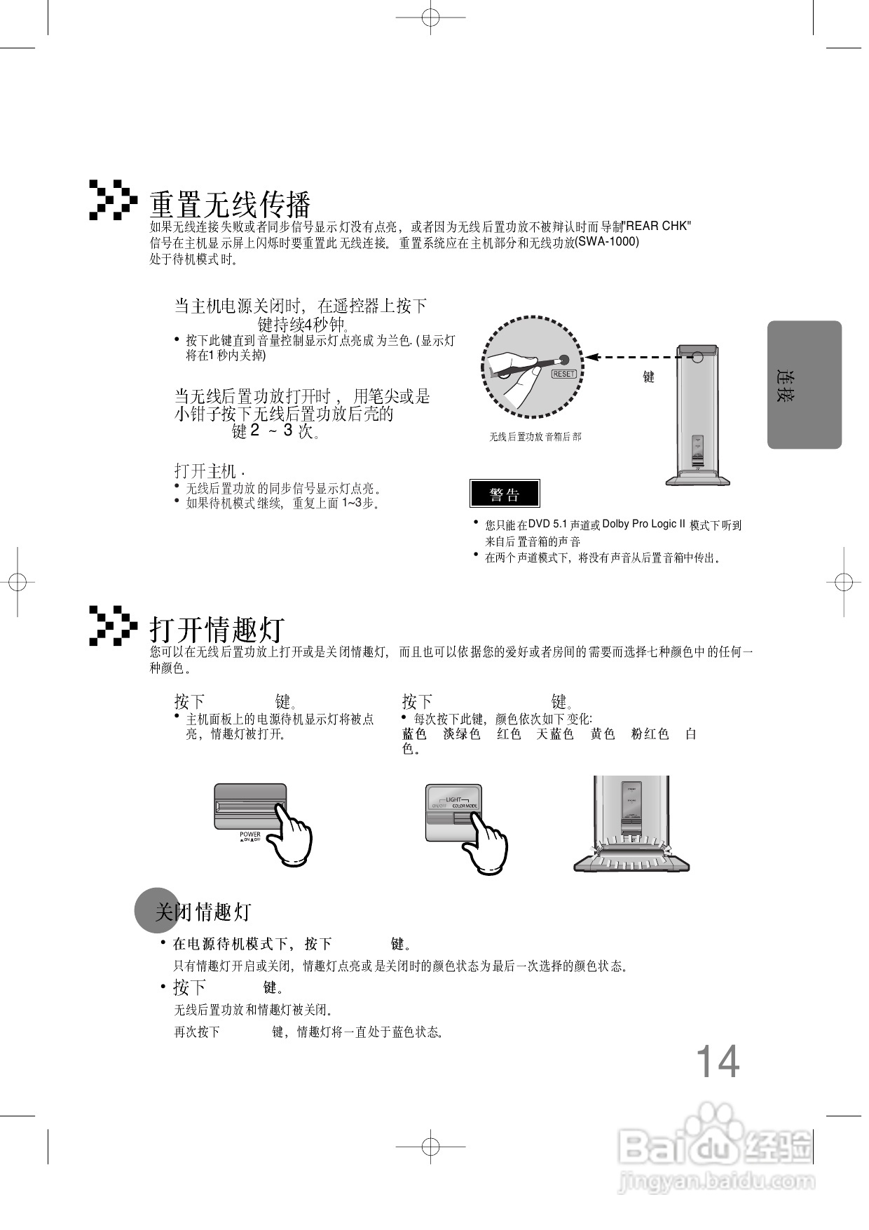 三星HT-DB390家庭影院使用说明书:[1]