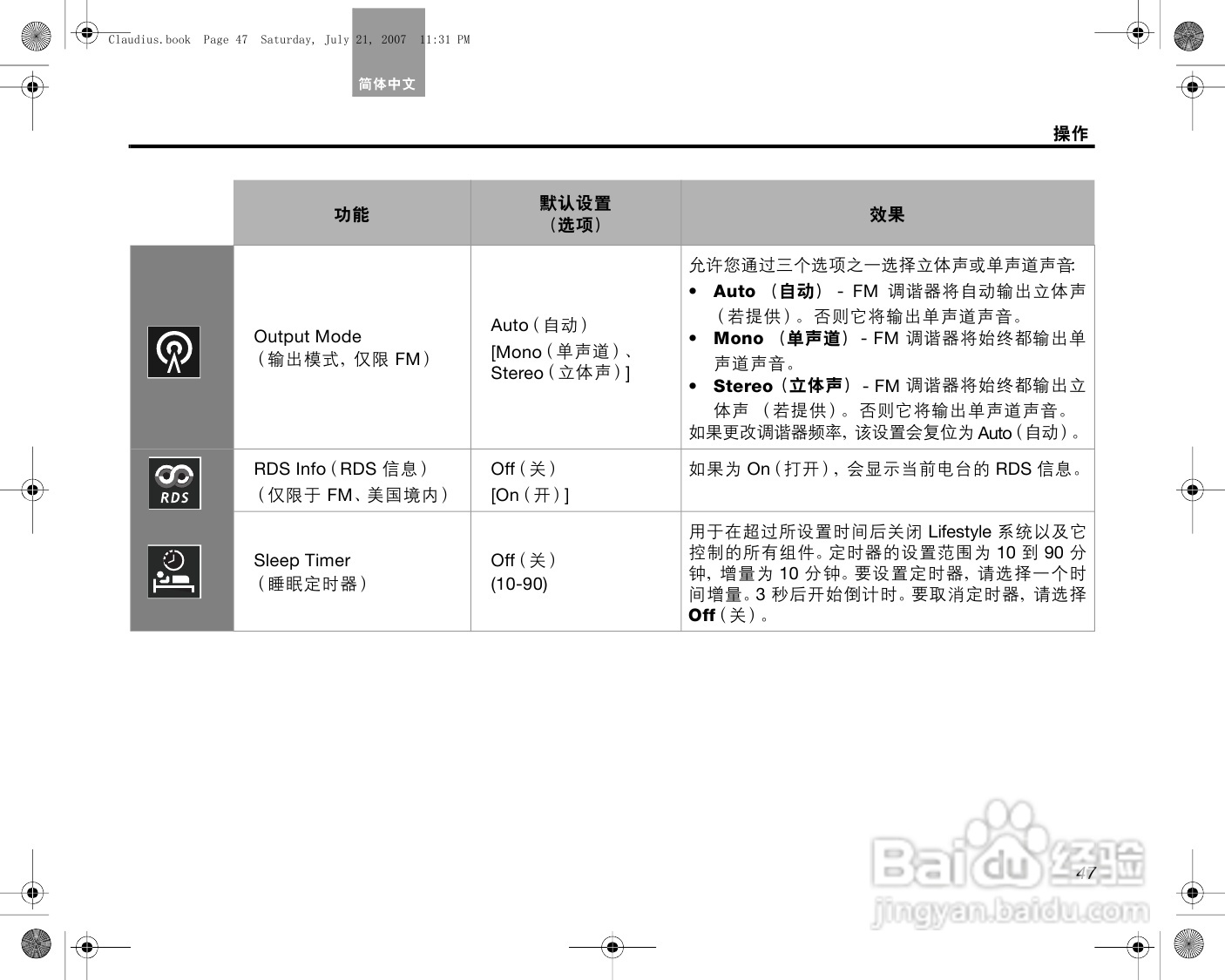 博士悠闲V30_V20 家庭影院系统说明书:[3]
