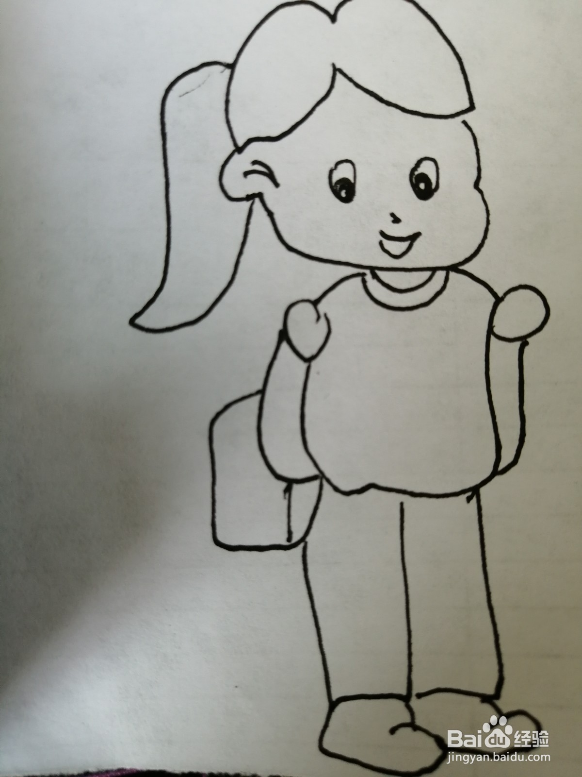 <b>背着书包的小女孩怎么画</b>