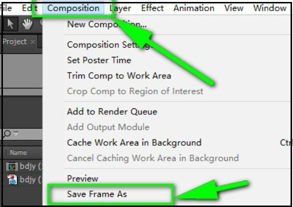 AE如何从视频中提取单帧图片