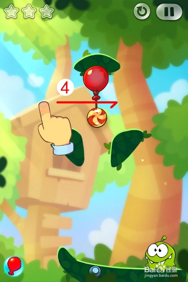 割绳子2满星攻略图：[2]第6至10关森林攻略