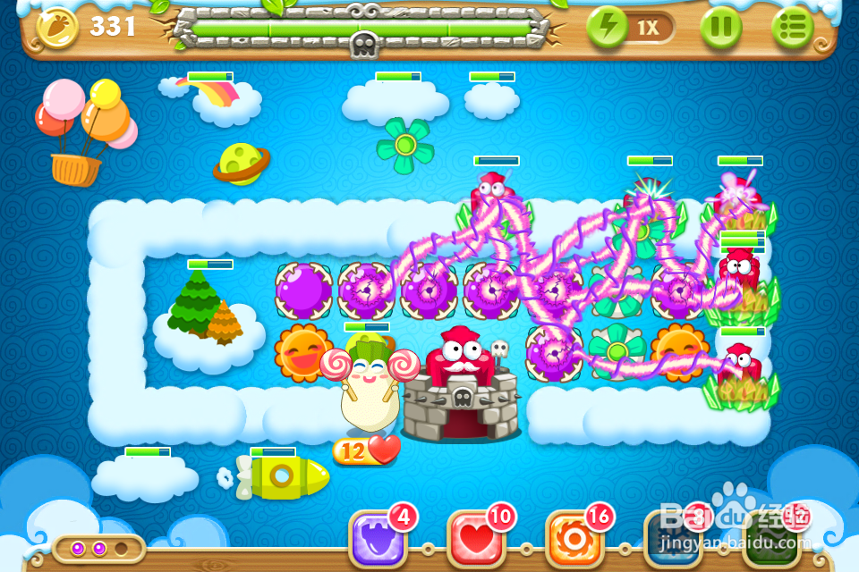 保卫萝卜2 极地55关攻略：[55]第五十五关